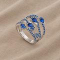 Timeless Blue Crystal Ring