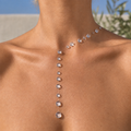 Langa Clear Drops Necklace