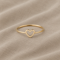 Modern Heart Statement Ring