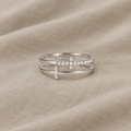 Minimalist Double Cross Ring