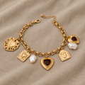 Opulent Sculptural Link Bracelet