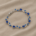 Leaf Link Crystal Bracelet