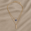 Teardrop Sapphire Layered Necklace