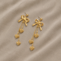 Amara Heart Bow Earrings