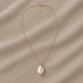 Minimal Baroque Pearl Necklace