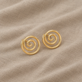 Radiant Spiral Stud Earrings