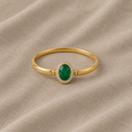 Aristocratic Emerald Accent Bracelet