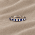 Square Zirconia Silver Ring