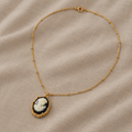 Antique Cameo Gold Necklace