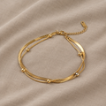 Opulent Layered Anklet Chain