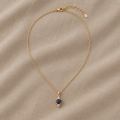 Luxe Sapphire Pendant Necklace