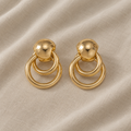 Timeless Circle Drop Earrings