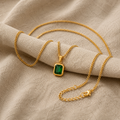 Gold Square Frame Pendant