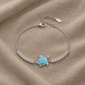 Turtle Bracelet with Synthetic Zircon