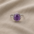 Natural, Impure Amethyst Ring