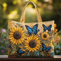 Craftsman Bag - Sunflowers and Blue Butterflies