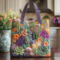 Handmade bag - lush plants