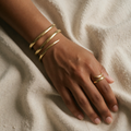 Abstract Snake Bracelet Set and Ring Set