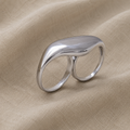 Timeless double gold ring