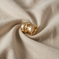 Timeless gold stud rings