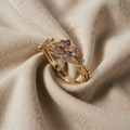 AMETHYSTRING SMOOTH - (ADJUSTABLE)