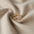 Gold Hoop Ring – Adjustable