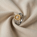 Sunflower Shiny Diamond Ring
