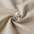 Open pearl ring