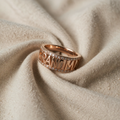 Proud Grandmother Ring with Rose Gold Finish and Sparkling Stones