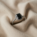 Midnight Glam Cubic Zirconia Ring