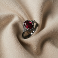 Agneta White Gold Ring with Emberlain