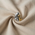 Elegant ring with dog cuddle