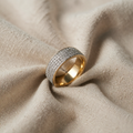 Crystal Ring with Elegant Band