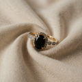 Luxury onyx gold Ring