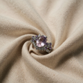 Miravelle Shining Leaf Ring Set | White Gold