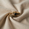 Black Radiation Ring Set