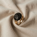 Onyx Spherical Statement Ring