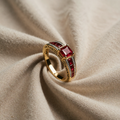 Heirloom Ruby Crown Ring