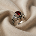 Red Synthetic Cubic Zirconia Band for Ladies
