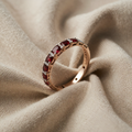 Gold Ring Adorned with Ruby