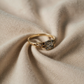 Captivating Gold Crystal Ring