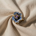 Ring with Blue Flower