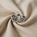 Ring with Cubic Zirconia and Heart and Infinity Design