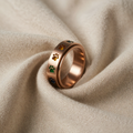 Stress-Relief Ring – Stainless Steel with Colourful Paw Prints