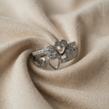 Heart Rings in White Gold with Zirconia