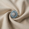 Topaz Blossom Silver Ring