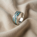 Turquoise Ocean Wave Ring