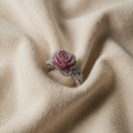 Pink Silver Ring