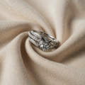 White Gold Zircon Moniker Ring