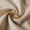 Adjustable Verona Link Chain Ring